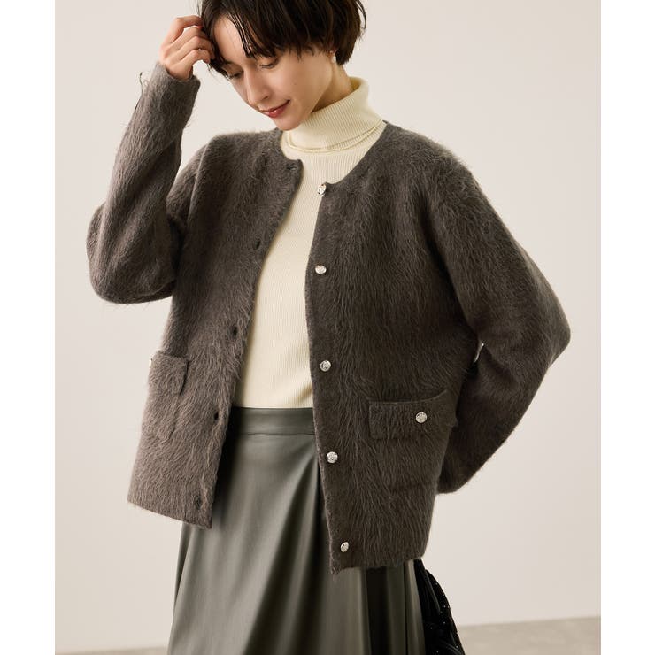 ダブルフェイス襟取り外し起毛カーディガン | ROPE' PICNIC | 詳細画像12 