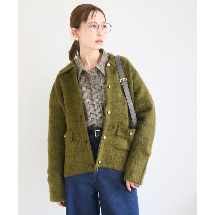 ダブルフェイス襟取り外し起毛カーディガン | ROPE' PICNIC | 詳細画像21 