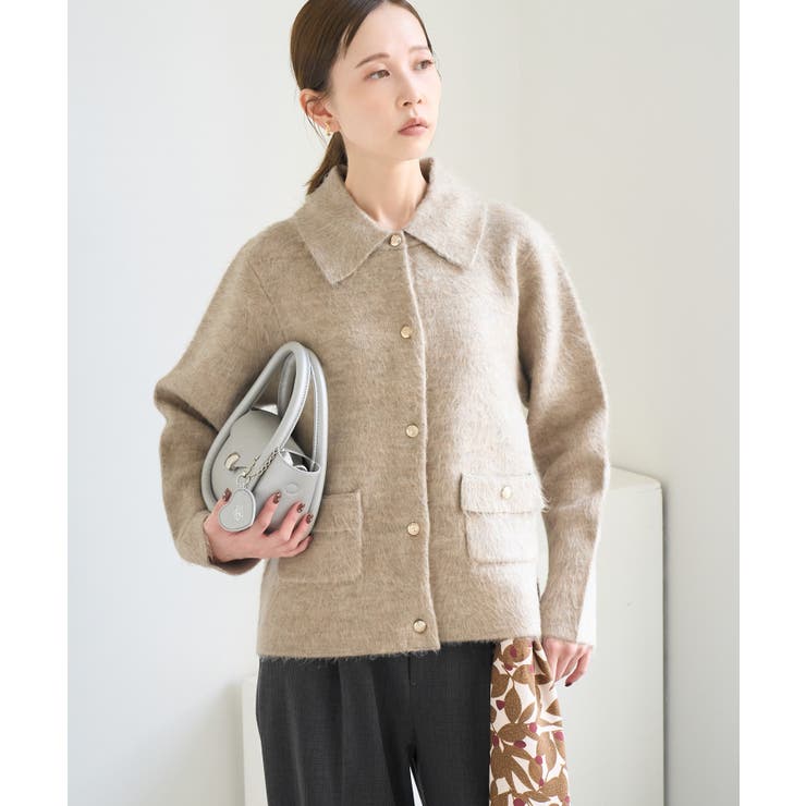 ダブルフェイス襟取り外し起毛カーディガン | ROPE' PICNIC | 詳細画像31 