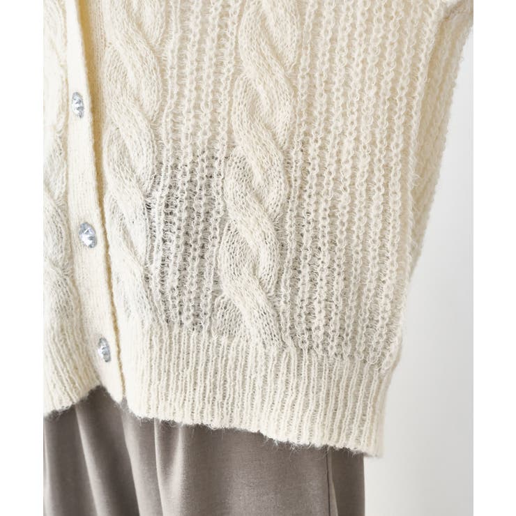 ゆるケーブル編みVネックニットカーディガン | ROPE' PICNIC | 詳細画像39 