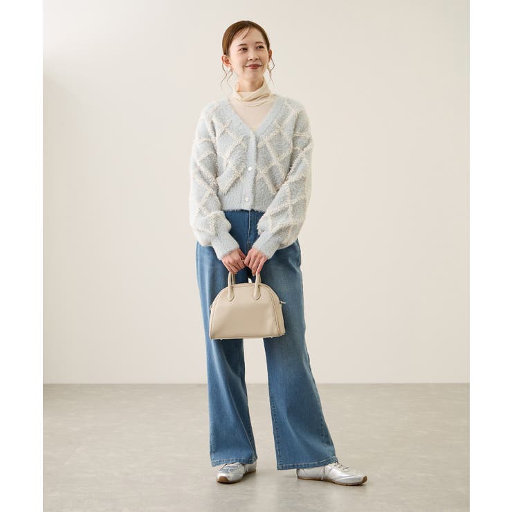 ダイヤチェック柄ループフェザーカーディガン | ROPE' PICNIC | 詳細画像14 