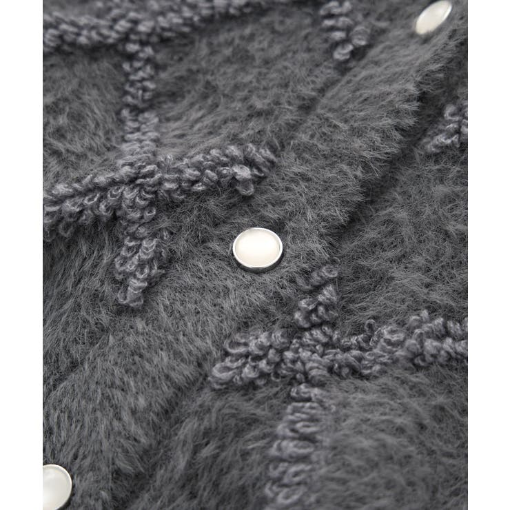 ダイヤチェック柄ループフェザーカーディガン | ROPE' PICNIC | 詳細画像25 