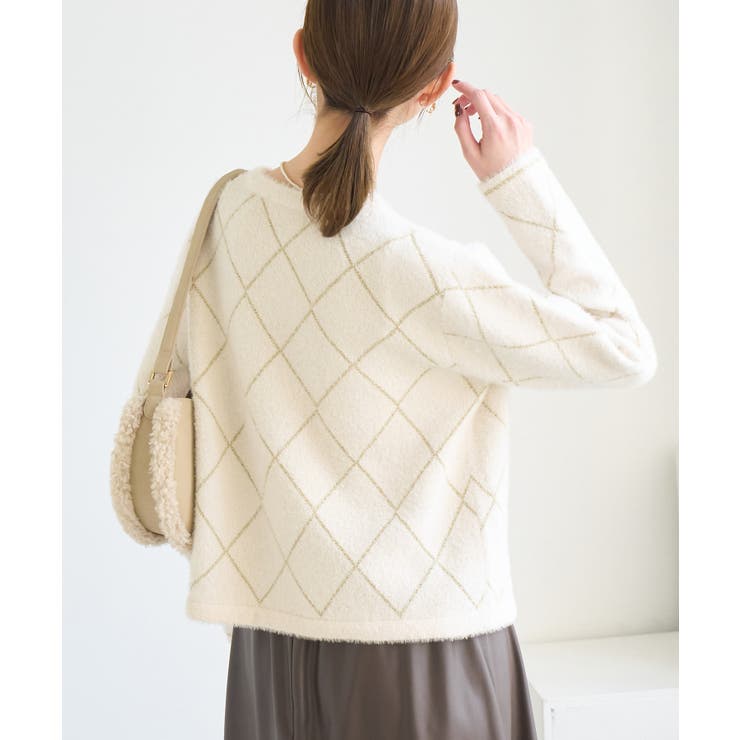 ラメフェザーカーディガン | ROPE' PICNIC | 詳細画像7 