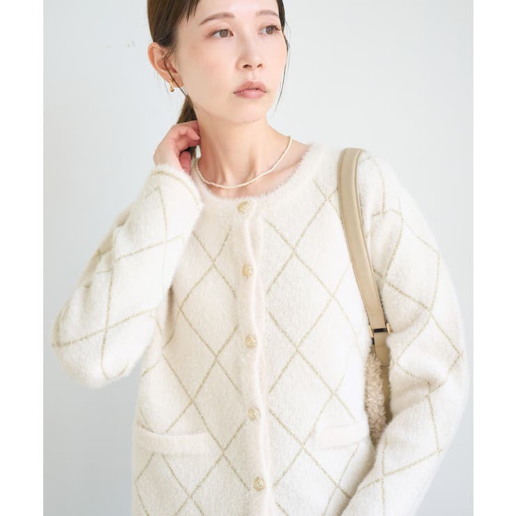 ラメフェザーカーディガン | ROPE' PICNIC | 詳細画像8 