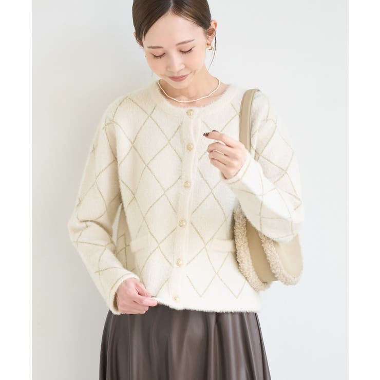 キナリ(16) | ラメフェザーカーディガン | ROPE' PICNIC