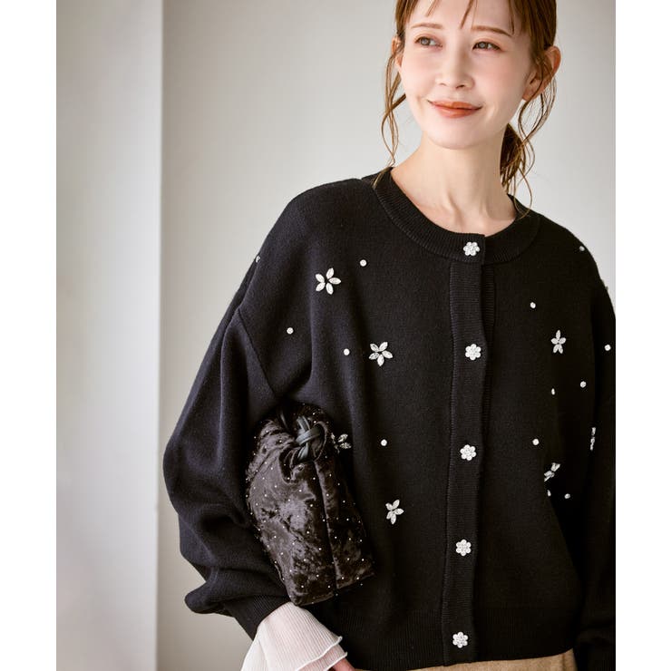 ビジューニットカーディガン | ROPE' PICNIC | 詳細画像4 