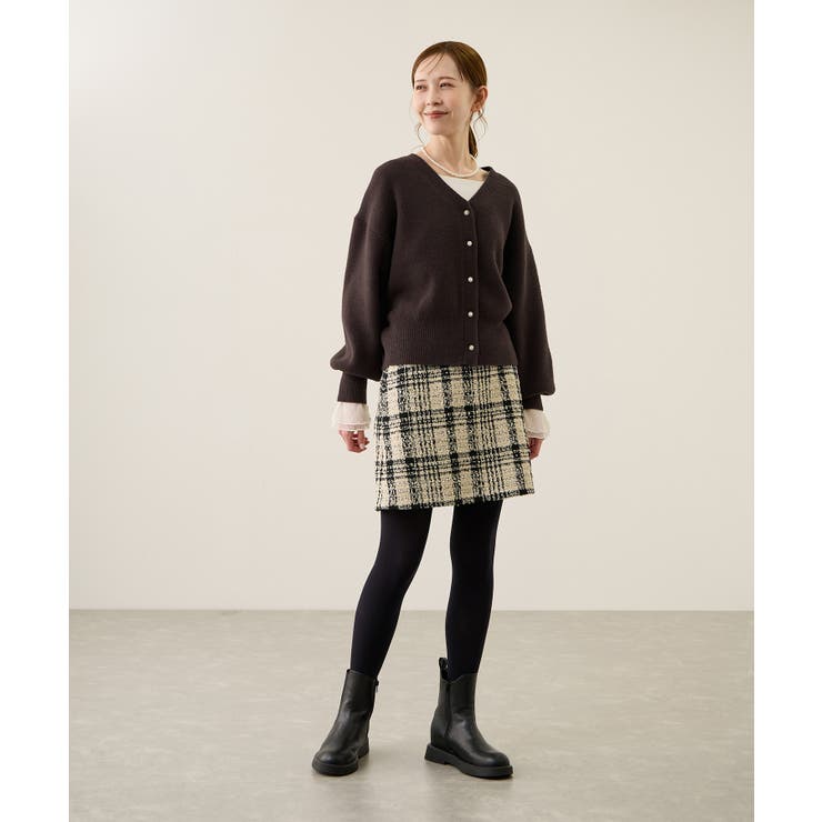 スフレニットシリーズ パールボタンショートカーディガン イージーケア | ROPE' PICNIC | 詳細画像20 