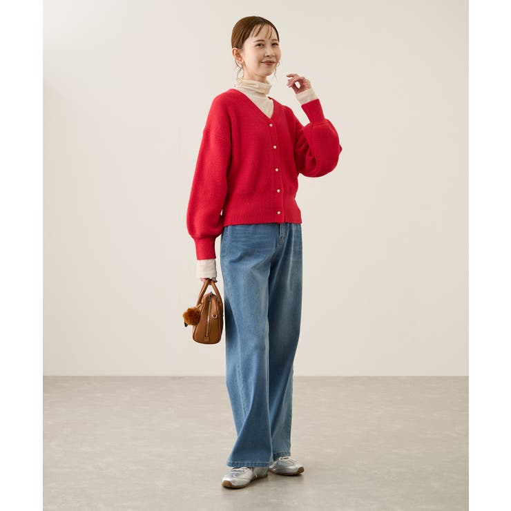 スフレニットシリーズ パールボタンショートカーディガン イージーケア | ROPE' PICNIC | 詳細画像25 