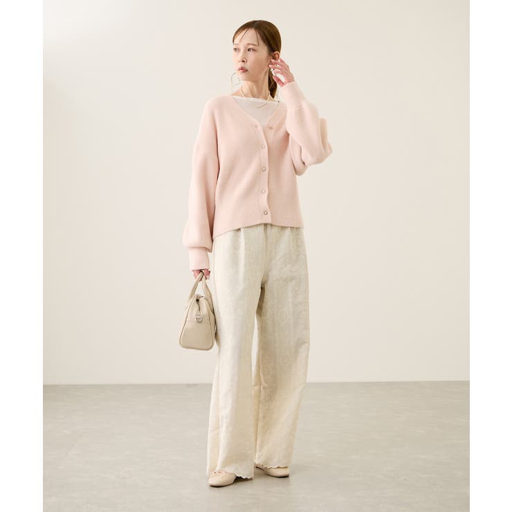 スフレニットシリーズ パールボタンショートカーディガン イージーケア | ROPE' PICNIC | 詳細画像29 