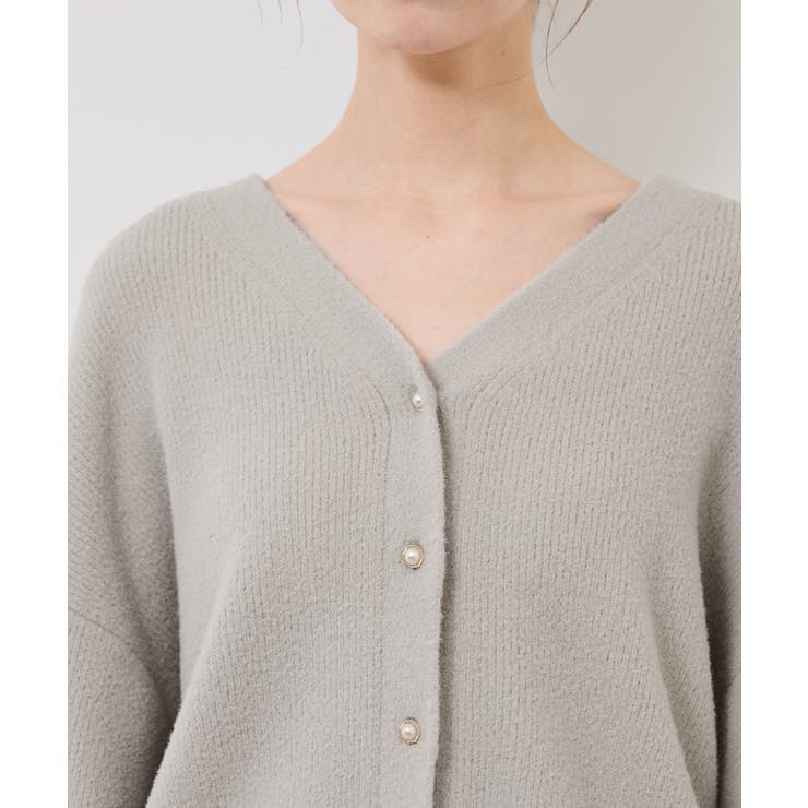 スフレニットシリーズ パールボタンショートカーディガン イージーケア | ROPE' PICNIC | 詳細画像35 