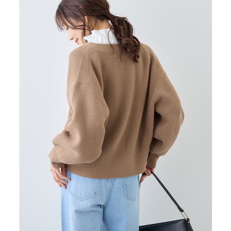 スフレニットシリーズ パールボタンショートカーディガン イージーケア | ROPE' PICNIC | 詳細画像8 