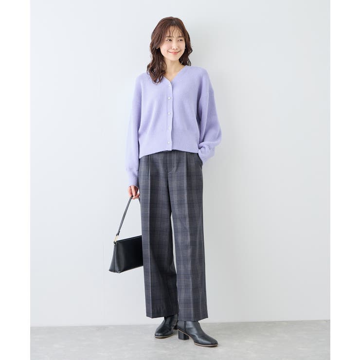 スフレニットシリーズ パールボタンショートカーディガン イージーケア | ROPE' PICNIC | 詳細画像9 