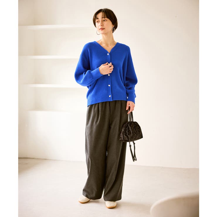 【新色追加】スフレニットシリーズ 変形メタルボタンミドル丈カーディガン イージー… | ROPE' PICNIC | 詳細画像19 