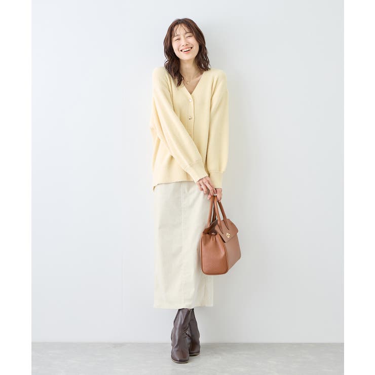 【新色追加】スフレニットシリーズ 変形メタルボタンミドル丈カーディガン イージー… | ROPE' PICNIC | 詳細画像6 