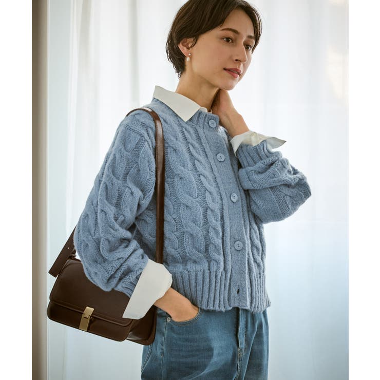 ケーブルニットカーディガン | ROPE' PICNIC | 詳細画像1 