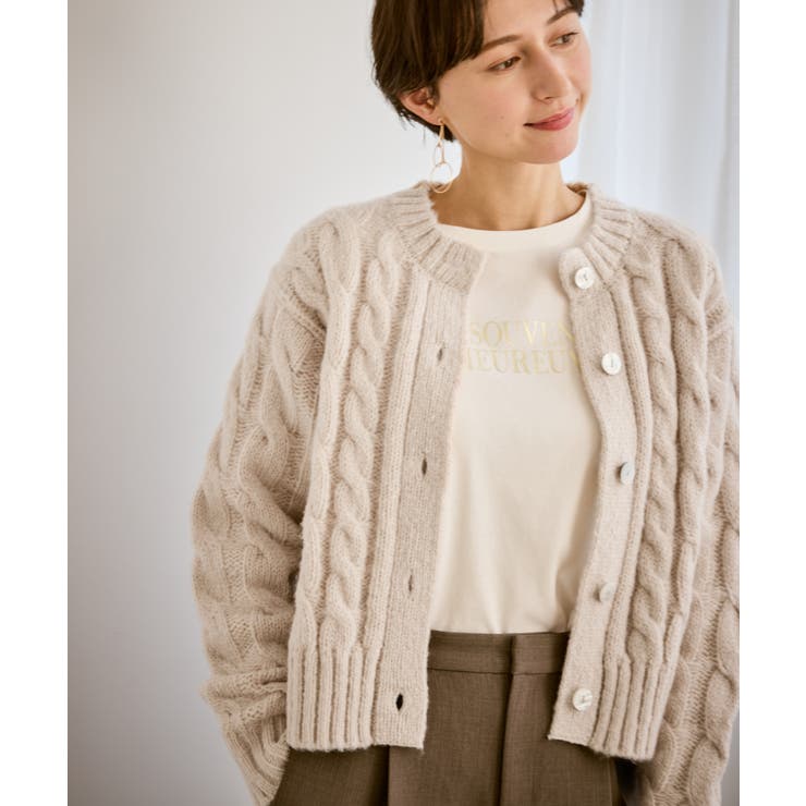 ケーブルニットカーディガン | ROPE' PICNIC | 詳細画像12 