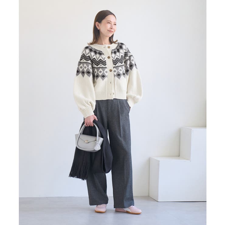 求心柄ボリュームスリーブカーディガン/イージーケア | ROPE' PICNIC | 詳細画像12 