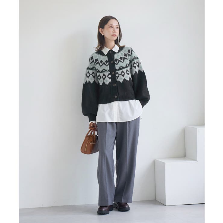 求心柄ボリュームスリーブカーディガン/イージーケア | ROPE' PICNIC | 詳細画像16 