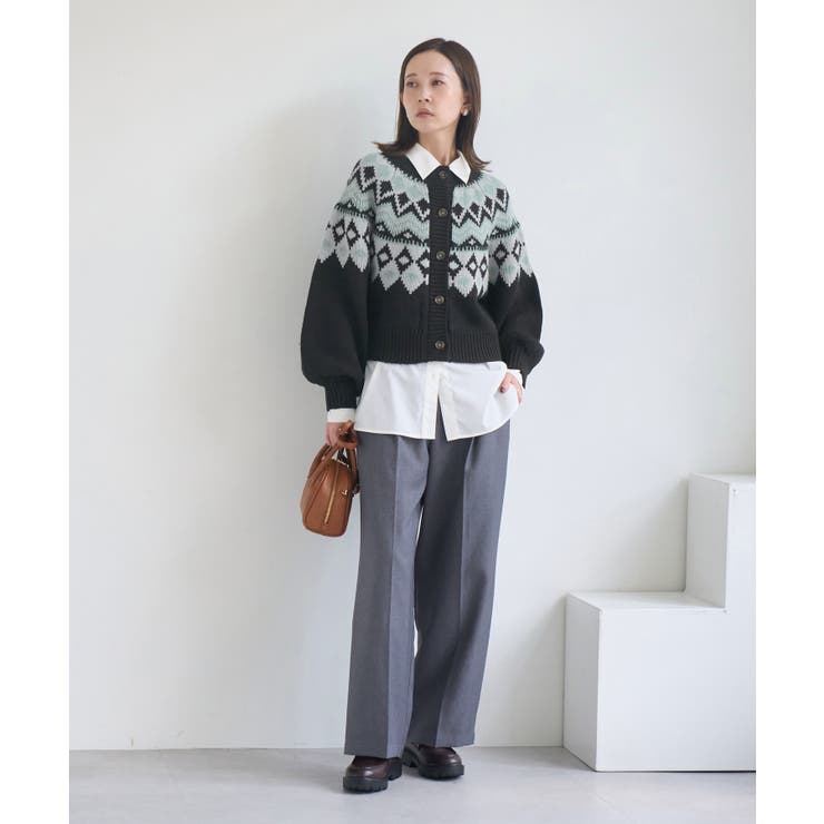 求心柄ボリュームスリーブカーディガン/イージーケア | ROPE' PICNIC | 詳細画像17 