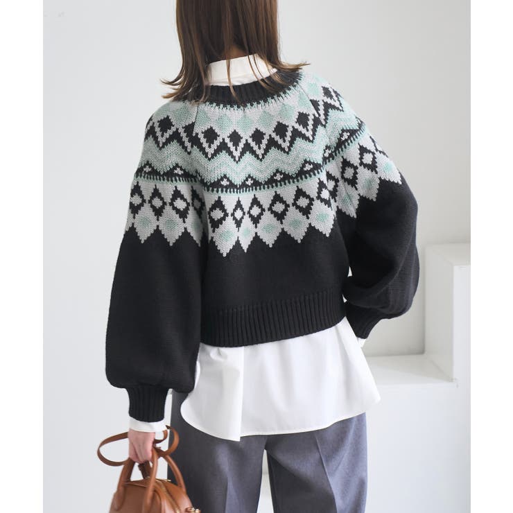 求心柄ボリュームスリーブカーディガン/イージーケア | ROPE' PICNIC | 詳細画像19 