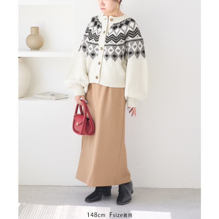 求心柄ボリュームスリーブカーディガン/イージーケア | ROPE' PICNIC | 詳細画像20 