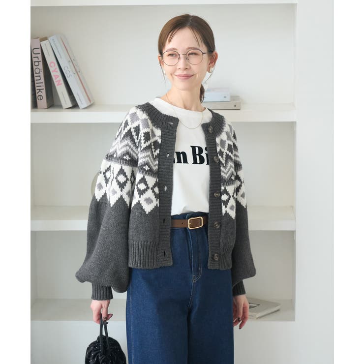 求心柄ボリュームスリーブカーディガン/イージーケア | ROPE' PICNIC | 詳細画像7 