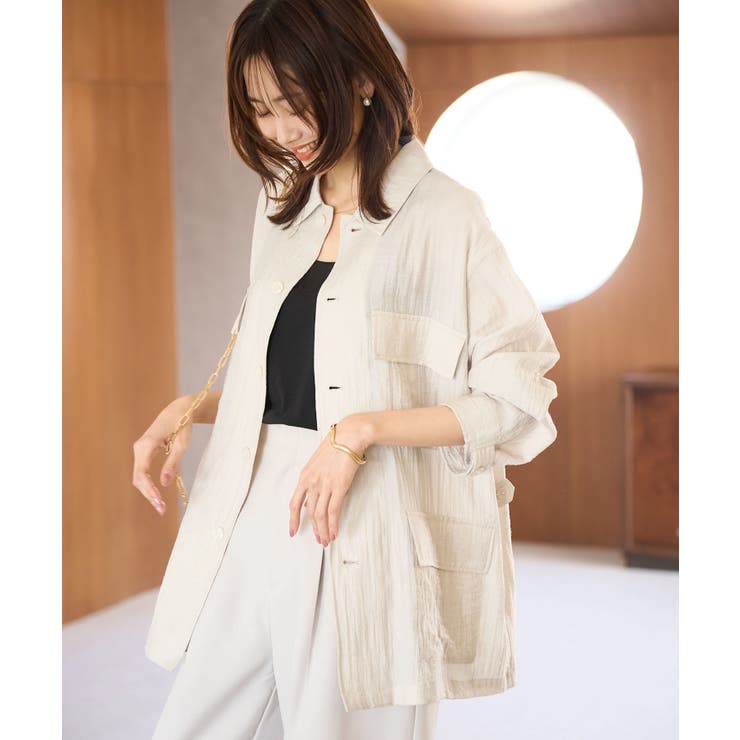 ミリタリーシアーライトジャケット | ROPE' PICNIC | 詳細画像1