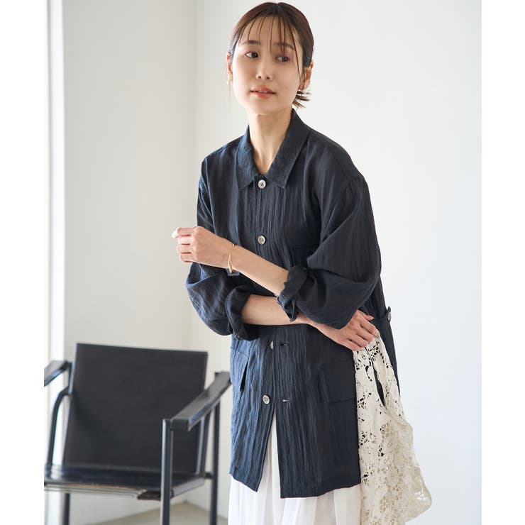 ブラック(01) | ミリタリーシアーライトジャケット | ROPE' PICNIC