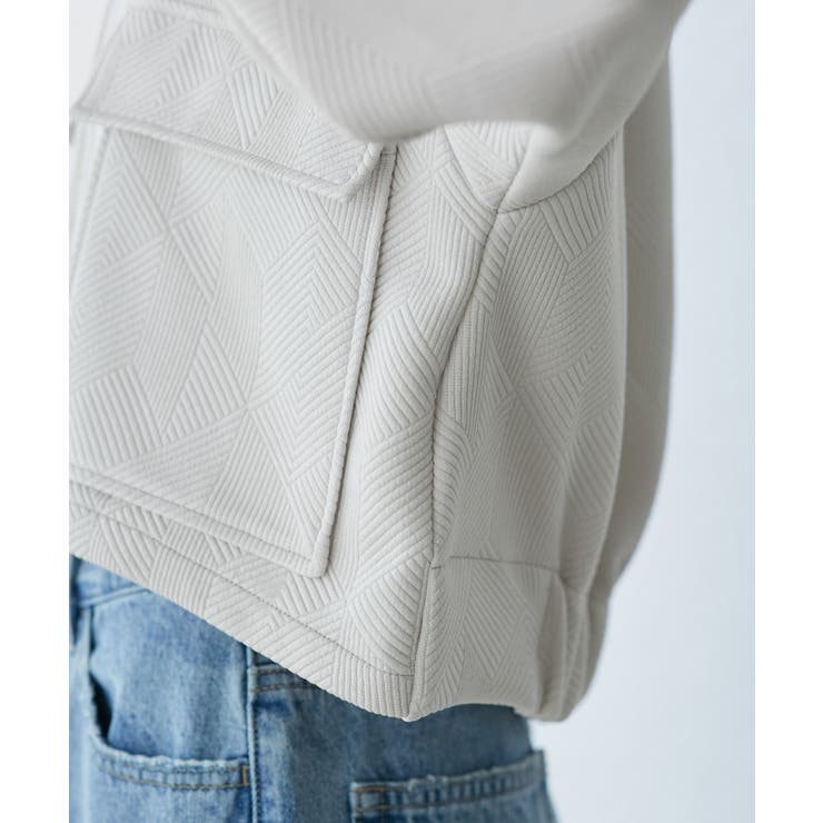 幾何柄ジャガードショート丈ブルゾン | ROPE' PICNIC | 詳細画像32 