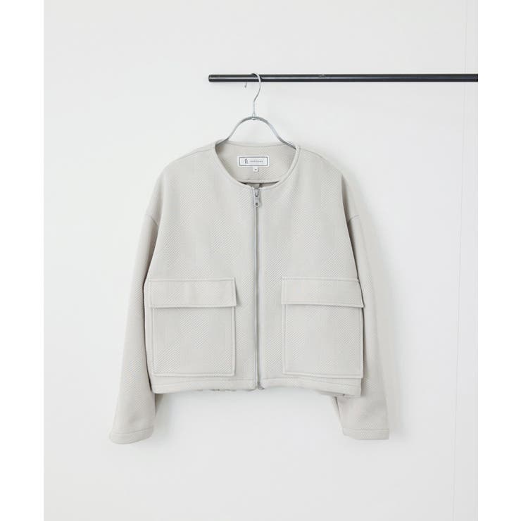 幾何柄ジャガードショート丈ブルゾン | ROPE' PICNIC | 詳細画像37 