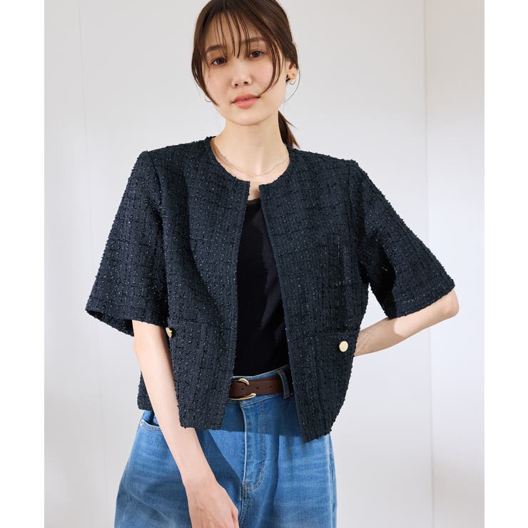 【サマー・ツイード】ハーフスリーブジャケット | ROPE' PICNIC | 詳細画像20 