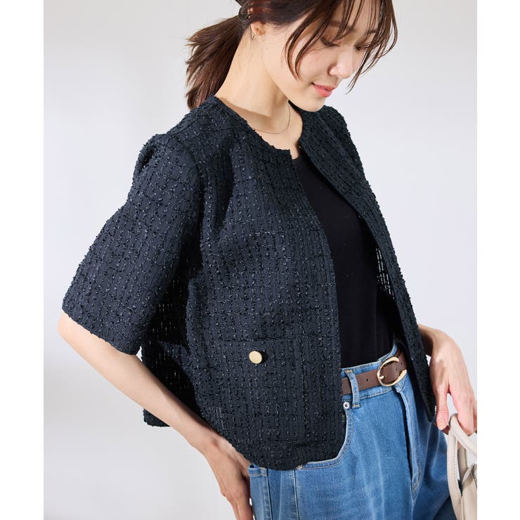 【サマー・ツイード】ハーフスリーブジャケット | ROPE' PICNIC | 詳細画像21 