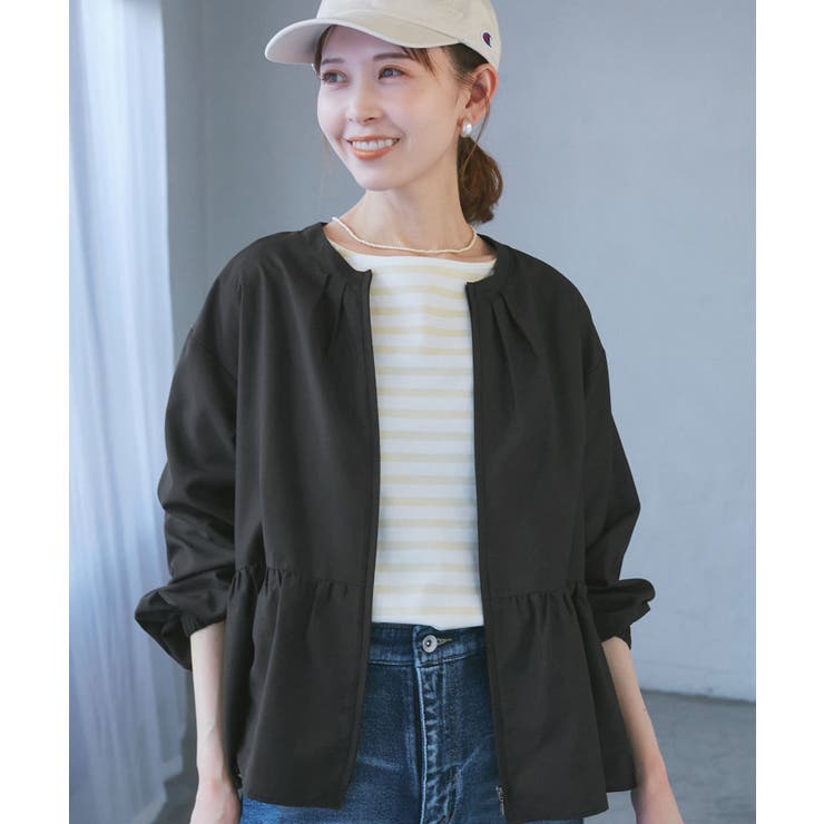 近赤外線防止/ペプラムカーディガンブルゾン | ROPE' PICNIC | 詳細画像4 