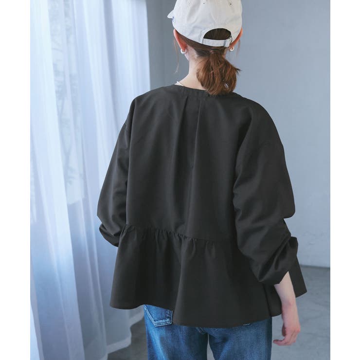 近赤外線防止/ペプラムカーディガンブルゾン | ROPE' PICNIC | 詳細画像5 