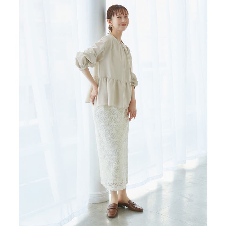 近赤外線防止/ペプラムカーディガンブルゾン | ROPE' PICNIC | 詳細画像6 