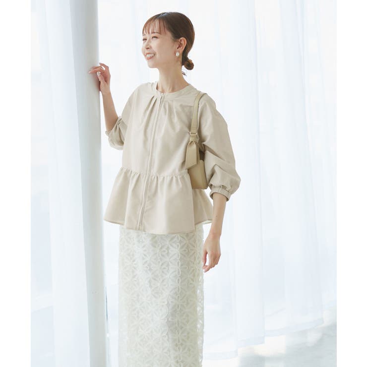 近赤外線防止/ペプラムカーディガンブルゾン | ROPE' PICNIC | 詳細画像7 