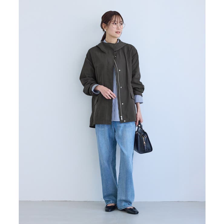 ミドル丈マウンテンパーカー スプリングコート/花粉ガード・撥水 | ROPE' PICNIC | 詳細画像4 