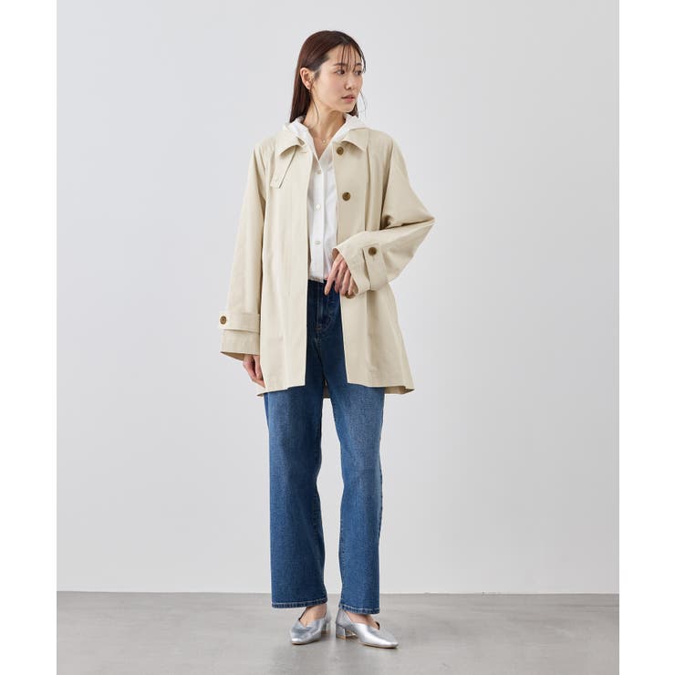 ミドル丈ステンカラーコート/花粉ガード・撥水 | ROPE' PICNIC | 詳細画像2 