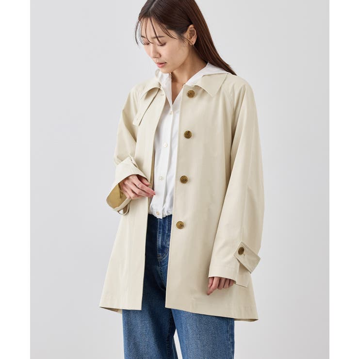 ミドル丈ステンカラーコート/花粉ガード・撥水 | ROPE' PICNIC | 詳細画像4 