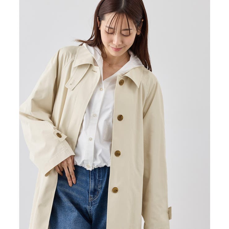 ミドル丈ステンカラーコート/花粉ガード・撥水 | ROPE' PICNIC | 詳細画像6 