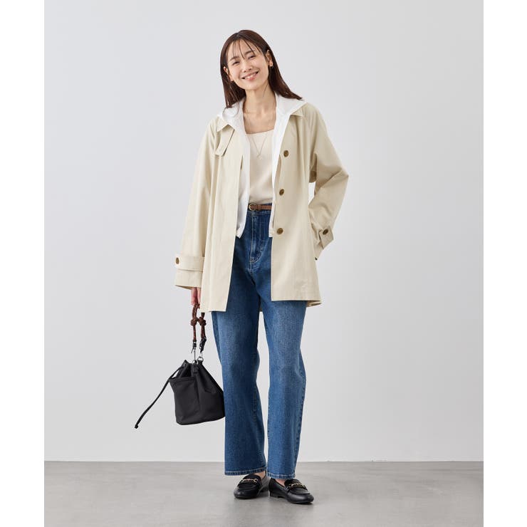 ミドル丈ステンカラーコート/花粉ガード・撥水 | ROPE' PICNIC | 詳細画像8 