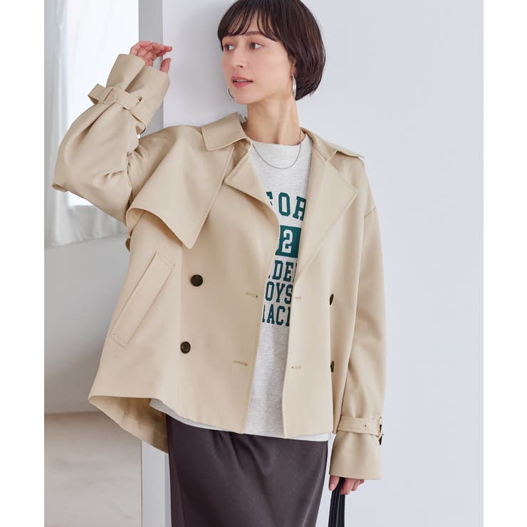 ショート丈トレンチコート/撥水・花粉ガード | ROPE' PICNIC | 詳細画像7 