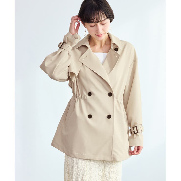 ミドル丈トレンチコート/撥水・花粉ガード | ROPE' PICNIC | 詳細画像10 