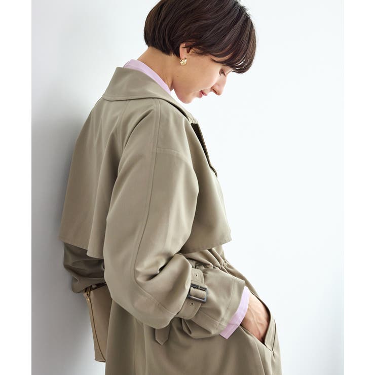ミドル丈トレンチコート/撥水・花粉ガード | ROPE' PICNIC | 詳細画像20 