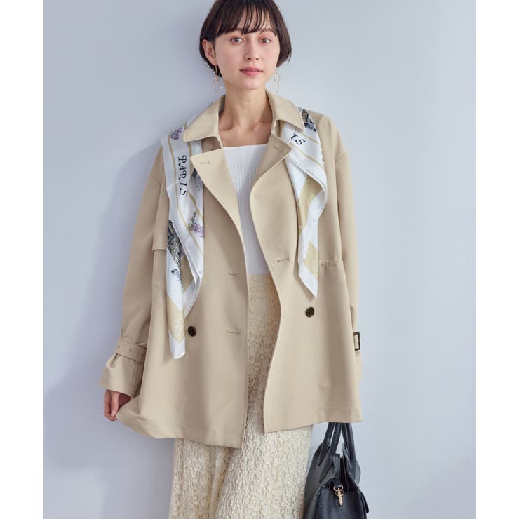 ミドル丈トレンチコート/撥水・花粉ガード | ROPE' PICNIC | 詳細画像4 