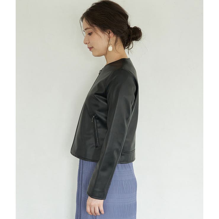 フェイクレザーノーカラージャケット 品番 Rpcw Rope Picnic ロペピクニック のレディース ファッション通販 Shoplist ショップリスト