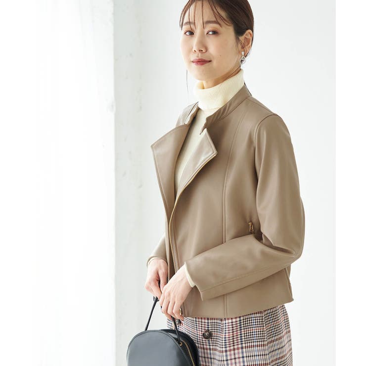 フェイクレザースタンドカラージャケット 品番 Rpcw Rope Picnic ロペピクニック のレディース ファッション通販 Shoplist ショップリスト