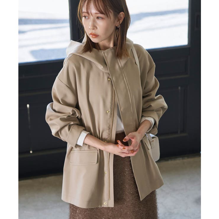 花粉ガード・撥水加工】ミドル丈マウンテンパーカー[品番：RPCW0045306