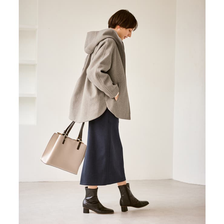 ジャージーメルトンシリーズ ジップアップフーデッドコート 無地 | ROPE' PICNIC | 詳細画像12 