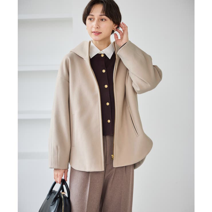 ジャージーメルトンシリーズ ジップアップフーデッドコート 無地 | ROPE' PICNIC | 詳細画像27 